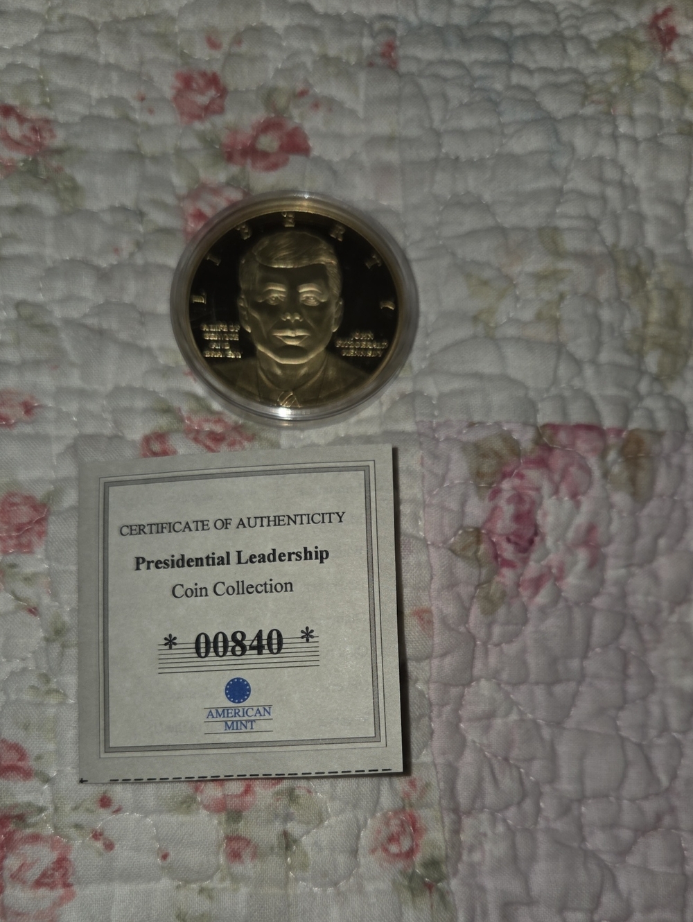 Presidential Leadership Coin - Gold Tone Collectible